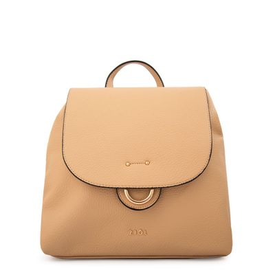 Imagen 1 del producto Mochila con tapa anastasia mediana beige oscuro