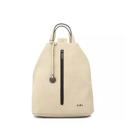 Mochila mediana triana blanco crudo