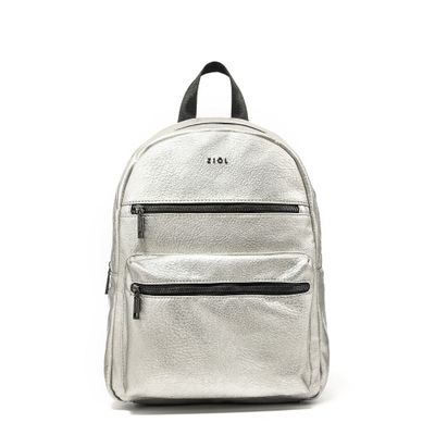 Mochila mediana cinci plateado