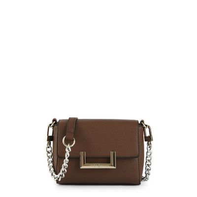 Cartera bandolera pequeña lucca café oscuro