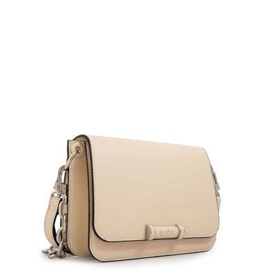 Imagen 2 del producto Cartera Bandolera con tapa karina mediana blanco crudo