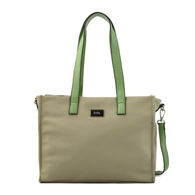 Cartera tote tres divisiones grande lousa gris