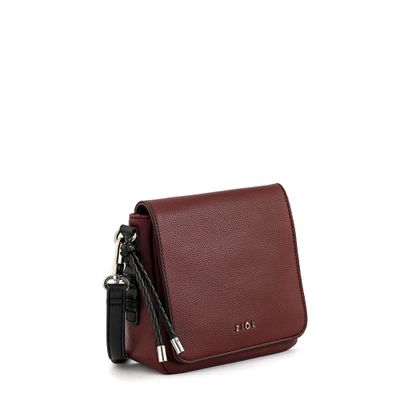 Imagen 2 del producto Cartera bandolera con tapa pequeña melchy burdeo