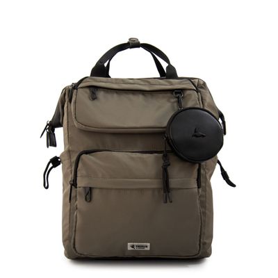 Mochila con colgante pilar grande verde oliva