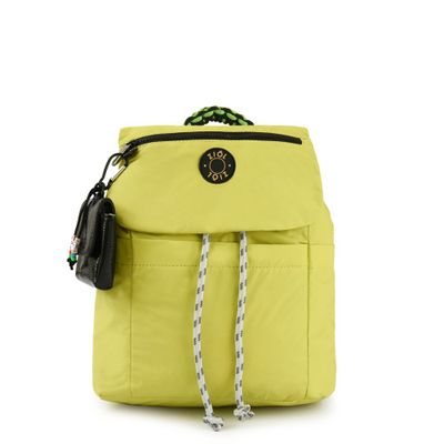Mochila con tapa mediana olimpia verde limon