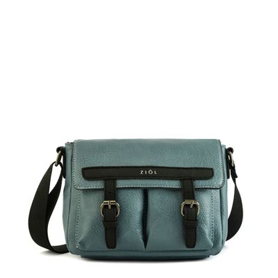 Cartera bandolera con tapa mediana aitina denim
