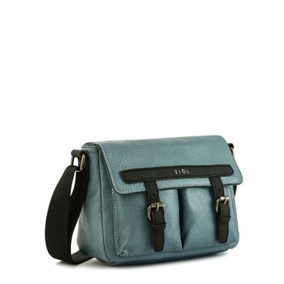 Imagen 2 del producto Cartera bandolera con tapa mediana aitina denim