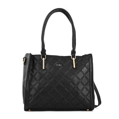 Cartera dos asas tres divisiones milena negro