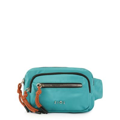 Cartera bandolera pequeña fabiane turquesa