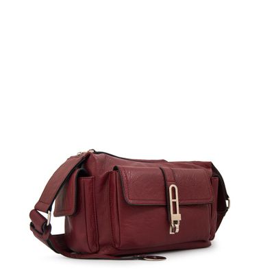 Imagen 2 del producto Cartera bandolera monserrat mediana rojo oscuro