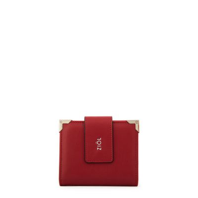Billetera demin pequeña rojo