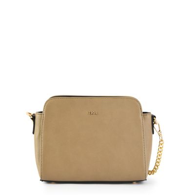 Cartera bandolera pequeña bismarin taupe oscuro