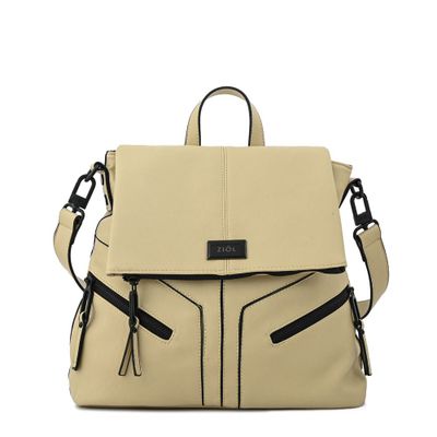 Mochila mediana ema blanco crudo