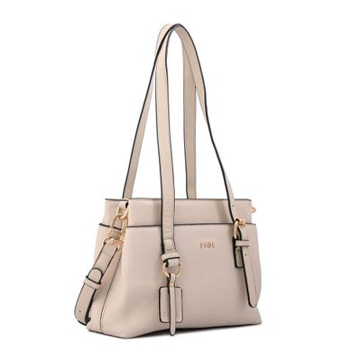 Imagen 2 del producto Cartera Bandolera ludovica mediana blanco crudo