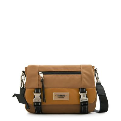Imagen 1 del producto Cartera Bandolera mediana dania beige oscuro