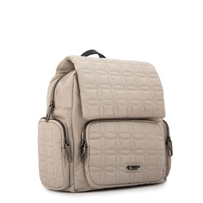 Imagen 2 del producto Mochila con tapa sahara pequeña blanco crudo