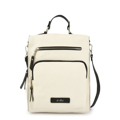 Mochila grande zuleika blanco