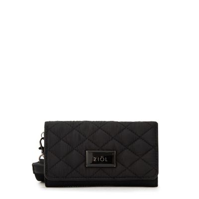 billetera cierre exterior mediana cersei negro