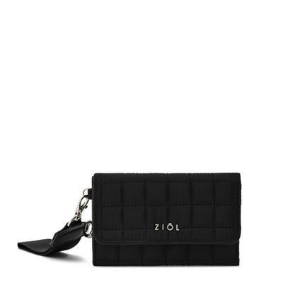 billetera cierre exterior mediana nacha negro