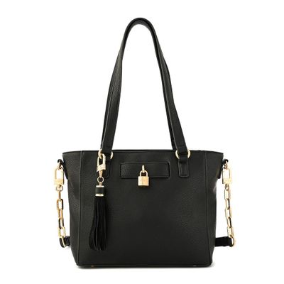 Cartera tote mediana elaia negro