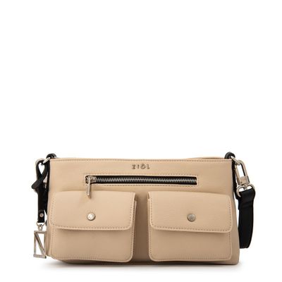 Imagen 1 del producto Cartera Bandolera alisa pequeña beige