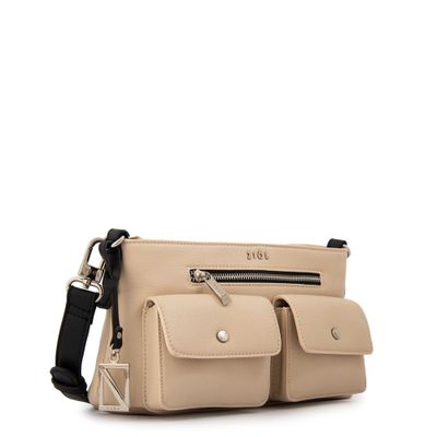 Imagen 2 del producto Cartera Bandolera alisa pequeña beige