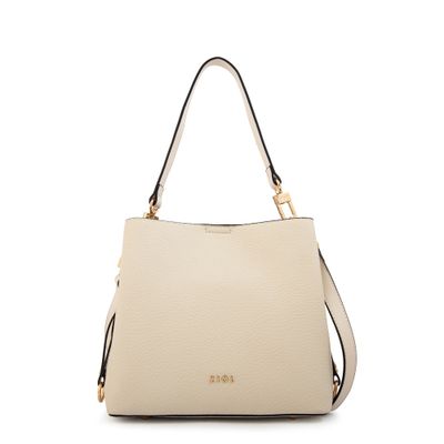 Cartera Bandolera ariadna mediana blanco crudo