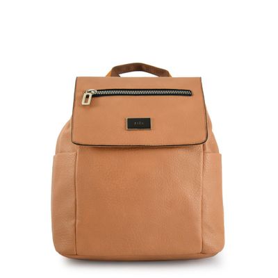 Mochila con tapa grande abrielle camel