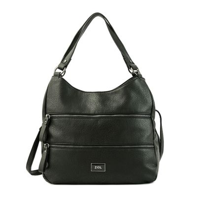 Cartera tote tres divisiones mediana catherine negro