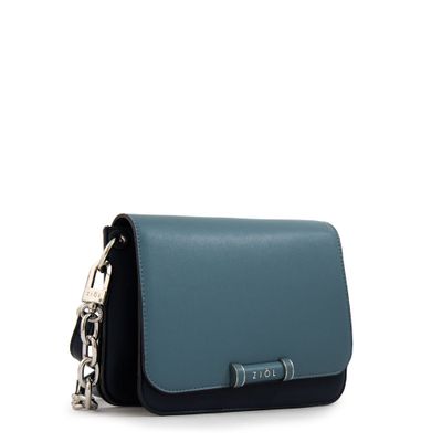 Imagen 2 del producto Cartera Bandolera con tapa karina mediana azul oscuro