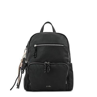 Mochila mediana perlina negro especial