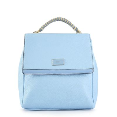 Mochila con tapa mediana alicia celeste