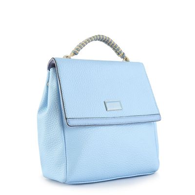 Imagen 2 del producto Mochila con tapa mediana alicia celeste