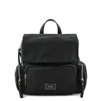 Mochila con tapa pequeña mila negro