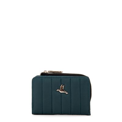 Billetera pequeña lizel petroleo oscuro