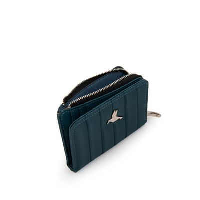 Imagen 2 del producto Billetera pequeña lizel petroleo oscuro