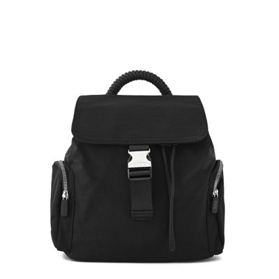 Mochila con tapa mediana burano negro