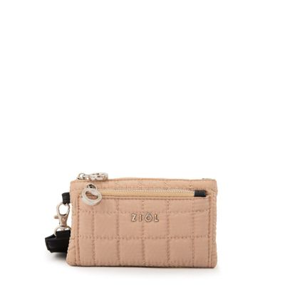 Monedero bolsillo frontal pequeña nacha beige