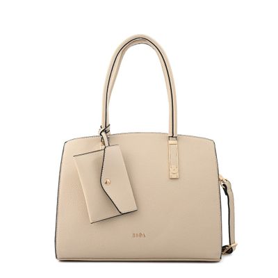 Cartera tote grande yanina blanco crudo
