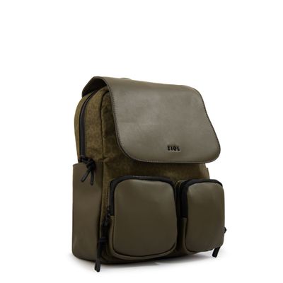 Imagen 2 del producto Mochila con tapa selina mediana verde oliva