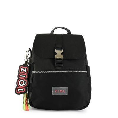 Mochila con tapa mediana tavira negro