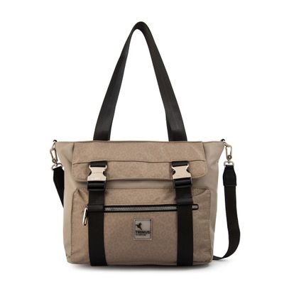 Cartera tote college grande taupe