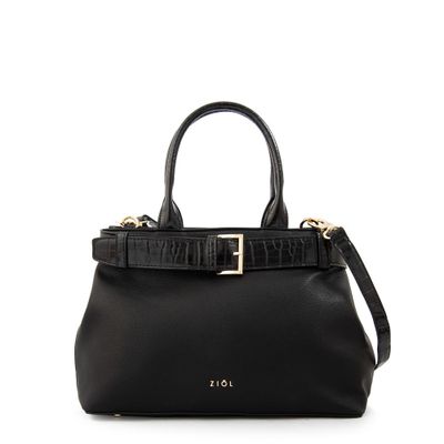 Cartera tote marina mediana negro