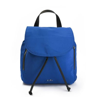 Mochila con tapa mediana blaire azul