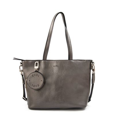 Imagen 1 del producto Cartera dos asas grande avin plateado oscuro