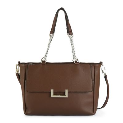 Cartera tote mediana lucca café oscuro