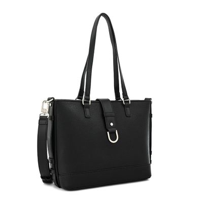 Imagen 2 del producto Cartera tote tres divisiones federica negro especial