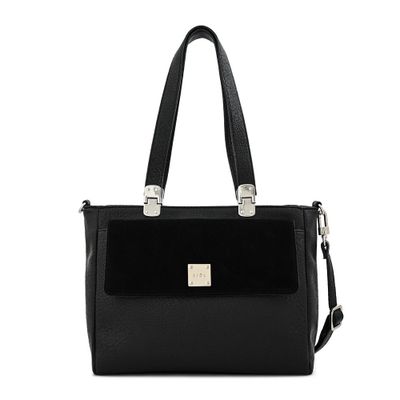 Cartera tote tres divisiones jelena negro especial