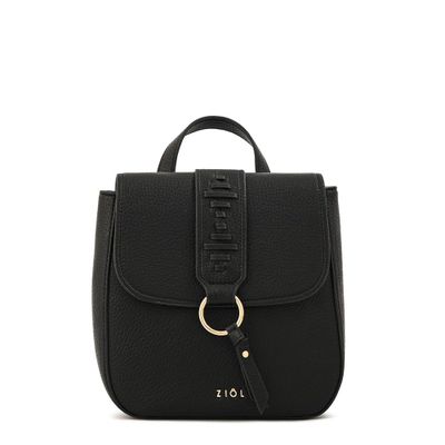 Mochila con tapa tyra pequeña negro