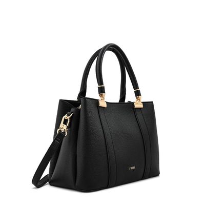 Imagen 2 del producto Cartera tote tres divisiones mediana manecita negro